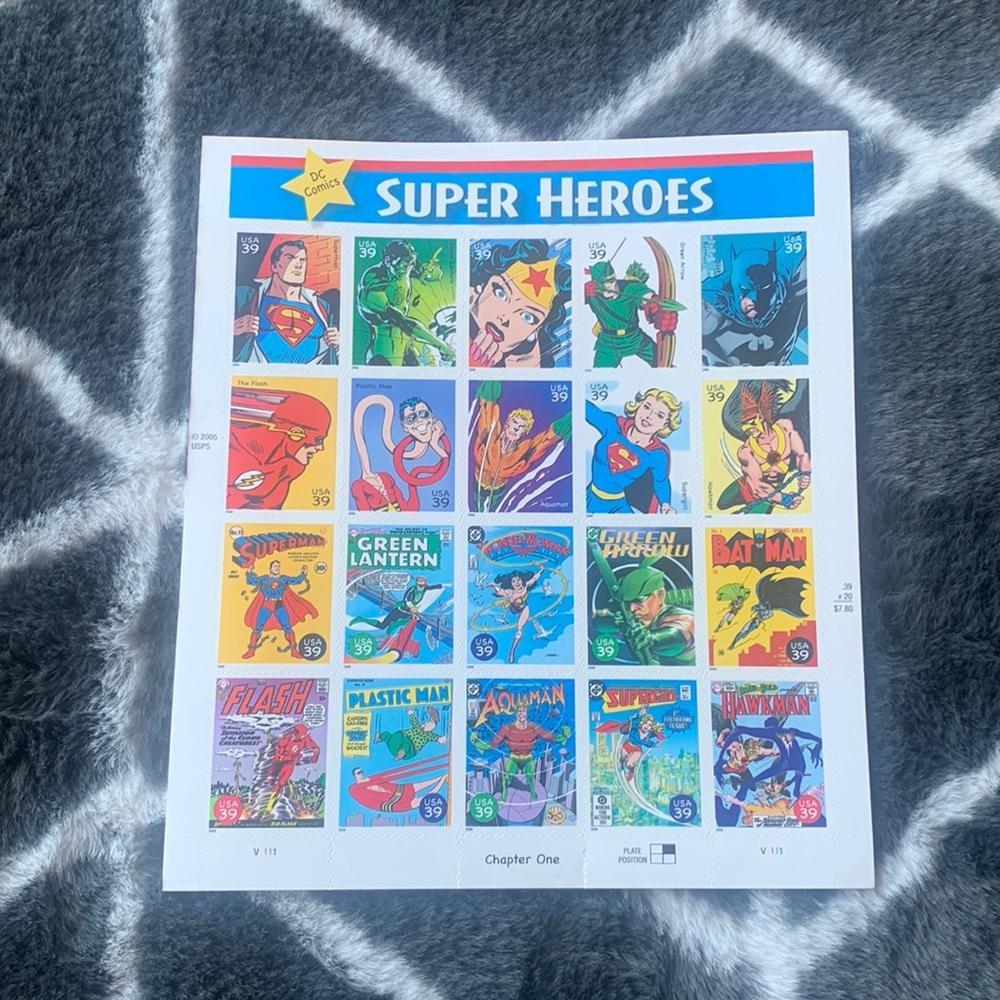 DC Super Heroes Stamps, 2005, .39